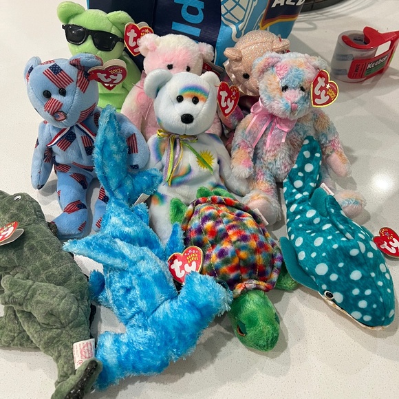 Ten Beanie Babies new with tags - Picture 1 of 1